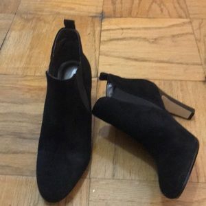 Talbots black suede ankle boots